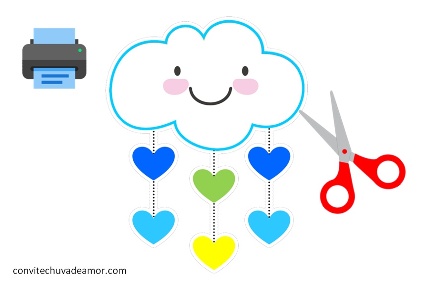 decoração chuva de amor